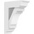 Ekena Millwork Standard Merced Bracket with Traditional Ends - Primed Polyurethane - BKTP05X14X18MRC01