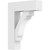 Ekena Millwork Standard Merced Bracket with Block Ends - Primed Polyurethane - BKTP03X14X18MRC05