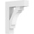 Ekena Millwork Standard Merced Bracket with Block Ends - Primed Polyurethane - BKTP05X20X26MRC05