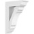 Ekena Millwork Standard Olympic Bracket with Traditional Ends - Primed Polyurethane - BKTP05X16X22OLY01
