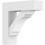 Ekena Millwork Standard Olympic Bracket with Block Ends - Primed Polyurethane - BKTP03X12X12OLY05