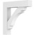 Ekena Millwork Standard Olympic Bracket with Block Ends - Primed Polyurethane - BKTP03X20X20OLY05