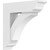 Ekena Millwork Standard Thorton Bracket with Traditional Ends - Primed Polyurethane - BKTP03X14X14THR01