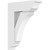 Ekena Millwork Standard Thorton Bracket with Traditional Ends - Primed Polyurethane - BKTP03X14X18THR01