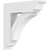 Ekena Millwork Standard Thorton Bracket with Traditional Ends - Primed Polyurethane - BKTP03X16X16THR01