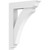 Ekena Millwork Standard Thorton Bracket with Traditional Ends - Primed Polyurethane - BKTP03X20X26THR01