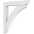 Ekena Millwork Standard Thorton Bracket with Traditional Ends - Primed Polyurethane - BKTP03X30X30THR01