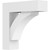 Ekena Millwork Standard Thorton Bracket with Block Ends - Primed Polyurethane - BKTP03X12X12THR05