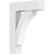 Ekena Millwork Standard Thorton Bracket with Block Ends - Primed Polyurethane - BKTP05X24X32THR05