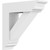 Ekena Millwork Standard Traditional Bracket with Traditional Ends - Primed Polyurethane - BKTP03X12X12TRA01