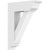 Ekena Millwork Standard Traditional Bracket with Traditional Ends - Primed Polyurethane - BKTP03X14X18TRA01