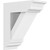 Ekena Millwork Standard Traditional Bracket with Traditional Ends - Primed Polyurethane - BKTP05X12X14TRA01