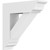 Ekena Millwork Standard Traditional Bracket with Traditional Ends - Primed Polyurethane - BKTP05X20X20TRA01