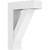 Ekena Millwork Standard Traditional Bracket with Block Ends - Primed Polyurethane - BKTP05X16X22TRA05