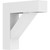 Ekena Millwork Standard Traditional Bracket with Block Ends - Primed Polyurethane - BKTP05X20X20TRA05