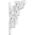Ekena Millwork Whitman Bracket - Primed Polyurethane - BKTP01X05X08WH
