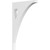 Ekena Millwork Winston Bracket - Primed Polyurethane - BKTP01X05X08WN
