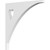 Ekena Millwork Winston Bracket - Primed Polyurethane - BKTP01X08X08WN