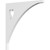 Ekena Millwork Winston Bracket - Primed Polyurethane - BKTP01X10X10WN