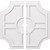Ekena Millwork Haus Ceiling Medallion - Primed Polyurethane - CMP40HS2-03000
