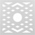 Ekena Millwork Chevron Ceiling Medallion - Primed Polyurethane - CMPP18CH