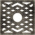 Ekena Millwork Chevron Ceiling Medallion - Primed Polyurethane - CMPP22CHAWS