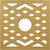 Ekena Millwork Chevron Ceiling Medallion - Primed Polyurethane - CMPP24CHSGO