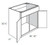 JSI Cabinetry Dover Castle Bath Cabinet V3621-KDC