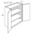 JSI Cabinetry Dover Lunar Kitchen Cabinet - W2430B-KDL