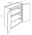 JSI Cabinetry Dover Lunar Kitchen Cabinet - W2742B-KDL