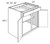 JSI Cabinetry Dover Lunar Kitchen Cabinet - B33-KDL