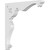 Ekena Millwork Heath Corbel - Primed Polyurethane - CORP01X18X18HE