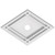 Ekena Millwork Axel Ceiling Medallion - Primed Polyurethaneurethane - CMP10X6DD-01000