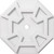 Ekena Millwork Axel Ceiling Medallion - Primed Polyurethaneurethane - CMP12LG-01000