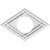 Ekena Millwork Axel Ceiling Medallion - Primed Polyurethaneurethane - CMP12X8DD-04000