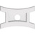 Ekena Millwork Axel Ceiling Medallion - Primed Polyurethaneurethane - CMP12X8HN-02000