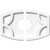 Ekena Millwork Axel Ceiling Medallion - Primed Polyurethaneurethane - CMP12X8KY2-03000
