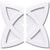 Ekena Millwork Axel Ceiling Medallion - Primed Polyurethaneurethane - CMP14CM2-01000