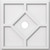 Ekena Millwork Axel Ceiling Medallion - Primed Polyurethaneurethane - CMP14EY-02000