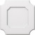 Ekena Millwork Axel Ceiling Medallion - Primed Polyurethaneurethane - CMP14LE