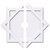 Ekena Millwork Axel Ceiling Medallion - Primed Polyurethaneurethane - CMP18AL2-02000