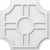 Ekena Millwork Axel Ceiling Medallion - Primed Polyurethaneurethane - CMP18HS