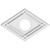 Ekena Millwork Axel Ceiling Medallion - Primed Polyurethaneurethane - CMP18X12DD-04000