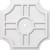 Ekena Millwork Axel Ceiling Medallion - Primed Polyurethaneurethane - CMP20HS-01000