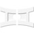 Ekena Millwork Axel Ceiling Medallion - Primed Polyurethaneurethane - CMP20X13HN2-04000