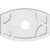 Ekena Millwork Axel Ceiling Medallion - Primed Polyurethaneurethane - CMP22X14KY-04000