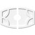 Ekena Millwork Axel Ceiling Medallion - Primed Polyurethaneurethane - CMP22X14KY2-04000