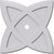 Ekena Millwork Axel Ceiling Medallion - Primed Polyurethaneurethane - CMP24CM-02000