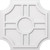 Ekena Millwork Axel Ceiling Medallion - Primed Polyurethaneurethane - CMP24HS