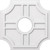 Ekena Millwork Axel Ceiling Medallion - Primed Polyurethaneurethane - CMP24HS-07000